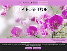 Tablet Screenshot of la-rose-dor-fleuriste.fr